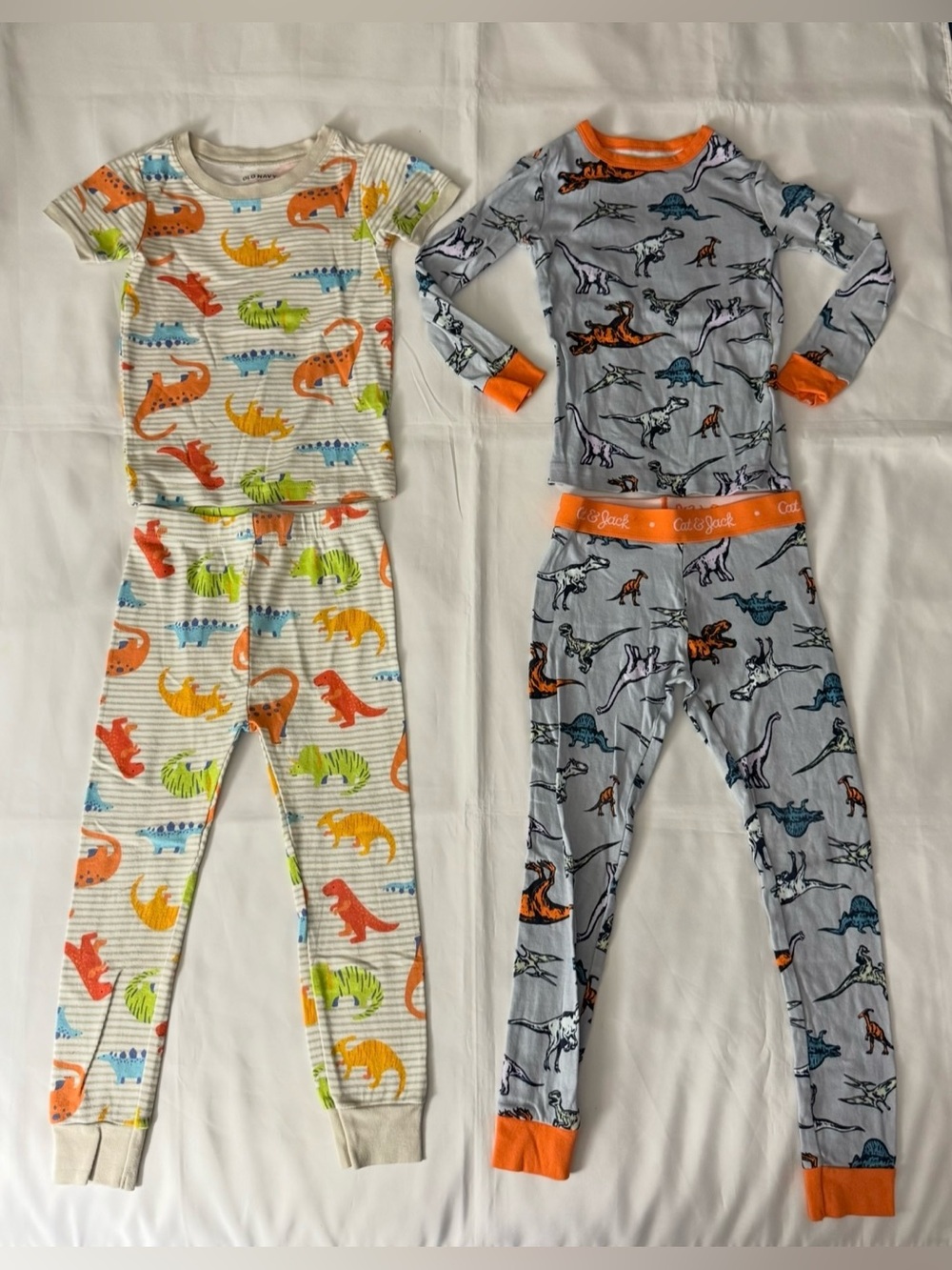 Old Navy & Cat & Jack 2p Dinosaur Pajamas Bundle
